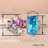 Wholesale Women's Copper Geometric Inlaid Zircon Open Ring Light Luxury Niche Design