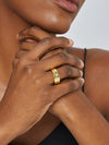 Wholesale Women's Copper Geometric Irregular Goldplated Ring