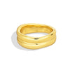 Wholesale Women's Copper Geometric Irregular Goldplated Ring