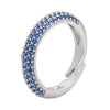 Wholesale Women's Copper Geometric Light Luxury Microinlaid Zircon Opening Adjustable Ring With Electroplating
