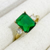 Wholesale Women's Copper Geometric Light Luxury Ring With Microinlaid Zircon
