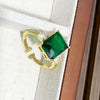 Wholesale Women's Copper Geometric Light Luxury Ring With Microinlaid Zircon