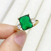 Wholesale Women's Copper Geometric Light Luxury Ring With Microinlaid Zircon