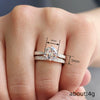 Wholesale Women's Copper Geometric Light Luxury Rings With Zirconia