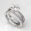 Wholesale Women's Copper Geometric Light Luxury Rings With Zirconia