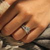 Wholesale Women's Copper Geometric Light Luxury Rings With Zirconia