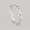 Wholesale Women's Copper Geometric Line Wrapping Twist Ring Electroplated Minimalist Design