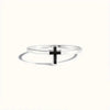 Wholesale Women's Copper Geometric Metal Oil Drop Cross Ring Jewelry With Electroplating Minimalist Design