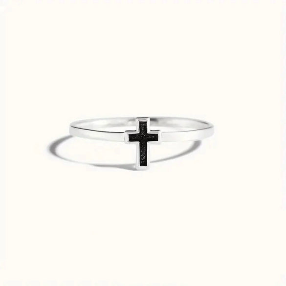 Wholesale Women's Copper Geometric Metal Oil Drop Cross Ring Jewelry With Electroplating Minimalist Design