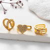 Wholesale Women's Copper Geometric Microinlaid Zircon Cartilage Ear Clip Electroplated