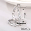 Wholesale Women's Copper Geometric Microinlaid Zircon Earrings Accessible Luxury Fashion Accessories