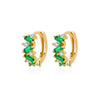 Wholesale Women's Copper Geometric Microinlaid Zircon Earrings