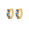 Wholesale Women's Copper Geometric Microinlaid Zircon Earrings