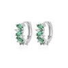 Wholesale Women's Copper Geometric Microinlaid Zircon Earrings