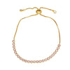 Wholesale Women's Copper Geometric Microinlay Colorful Zircon Adjustable Bracelet