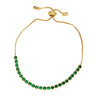 Wholesale Women's Copper Geometric Microinlay Colorful Zircon Adjustable Bracelet