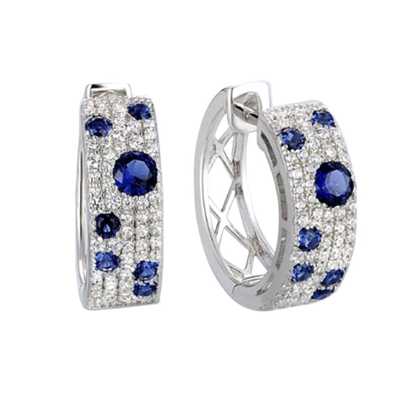 Wholesale Women's Copper Geometric Micropaved Zircon Earrings