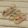 Wholesale Women's Copper Geometric Oildrip Ring Jewelry With 18K Gold Electroplating