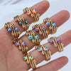 Wholesale Women's Copper Geometric Oildrip Ring Jewelry With 18K Gold Electroplating