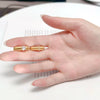 Wholesale Women's Copper Geometric Open Plain Ring With Electroplating For Lovers Stacked Wearing High Luxury Niche Style