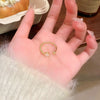 Wholesale Women's Copper Geometric Open Ring With Electroplating Retro Style