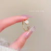 Wholesale Women's Copper Geometric Open Ring With Electroplating Retro Style