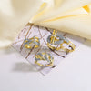 Wholesale Women's Copper Geometric Open Ring With Electroplating