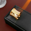 Wholesale Women's Copper Geometric Open Waist Ring With Electroplating Cool And Fashionable Style