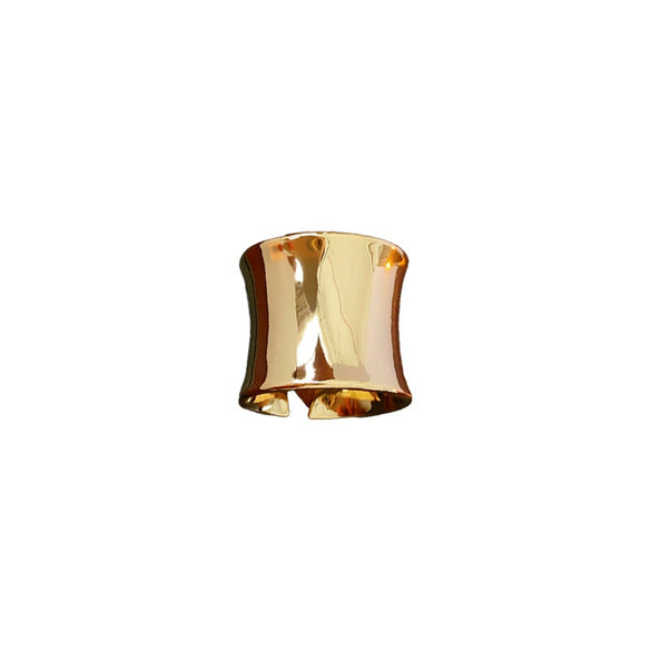 Wholesale Women's Copper Geometric Open Waist Ring With Electroplating Cool And Fashionable Style
