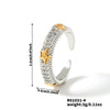 Wholesale Women's Copper Geometric Opening Ring With Diamond Zirconium Electroplated And Constellation Doll Crown Etc Patterns