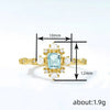 Wholesale Women's Copper Geometric Palace Style Imitation Pearl Ring With Electroplating