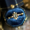 Wholesale Women's Copper Geometric Palace Style Imitation Pearl Ring With Electroplating