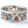 Wholesale Women's Copper Geometric Pattern Hollow Diamondembedded Ring Jewelry
