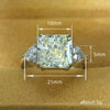 Wholesale Women's Copper Geometric Princess Style Electroplated Ring