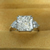 Wholesale Women's Copper Geometric Princess Style Electroplated Ring