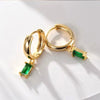 Wholesale Women's Copper Geometric Rectangular Earrings