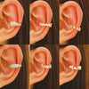 Wholesale Women's Copper Geometric Retro Exquisite Zircon Ear Clip Electroplated Earrings