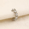 Wholesale Women's Copper Geometric Retro Exquisite Zircon Ear Clip Electroplated Earrings