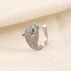 Wholesale Women's Copper Geometric Retro Exquisite Zircon Ear Clip Electroplated Earrings