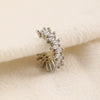 Wholesale Women's Copper Geometric Retro Exquisite Zircon Ear Clip Electroplated Earrings