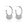 Wholesale Women's Copper Geometric Retro Simple Electroplated Zircon Drop Earrings