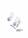 Wholesale Women's Copper Geometric Rhinestone Pendant Earrings With Diamond Design And Natural Style