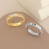 Wholesale Women's Copper Geometric Ring With Electroplating And Versatile Design
