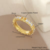 Wholesale Women's Copper Geometric Ring With Electroplating And Versatile Design