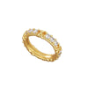 Wholesale Women's Copper Geometric Ring With Electroplating And Versatile Design