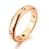 Wholesale Women's Copper Geometric Ring With Electroplating Process