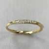 Wholesale Women's Copper Geometric Ring With Inlaid Zircon Simple Style Twist Rotating Design