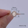 Wholesale Women's Copper Geometric Ring With Zirconia French Retro Court Style