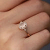 Wholesale Women's Copper Geometric Ring With Zirconia French Retro Court Style