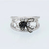 Wholesale Women's Copper Geometric Spider Web Ring With Zircon